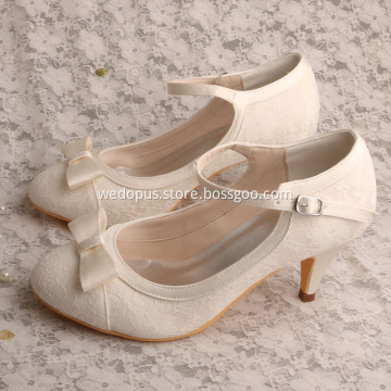 Lace Pumps Shoes for Women Wedding